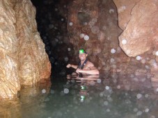 Caving in flip flops? Why not! Oh, BTW, you may get a little wet.